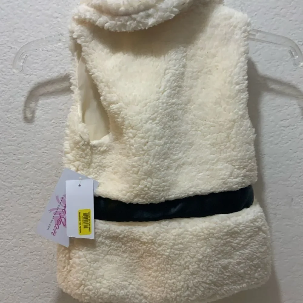 Bonnie Jean White Faux Fur Vest 5